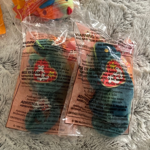 6 Vintage McDonald’s Ty Teenie Beanie Babies - Picture 3 of 5